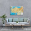Türkiye Fiziki Haritası Canvas Tablo