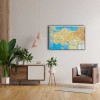 Türkiye Fiziki Haritası Canvas Tablo