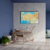 Türkiye Fiziki Haritası Canvas Tablo