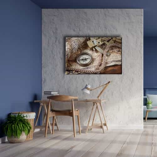 Nostaljik Haritlar Canvas Tablo