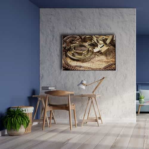 Eski Harita Canvas Tablo