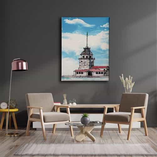 Kız Kulesi Kanvas Tablo