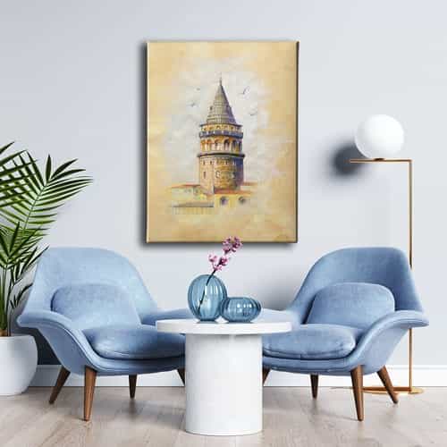 Galata Kulesi Canvas Tablo