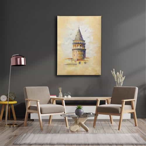 Galata Kulesi Canvas Tablo