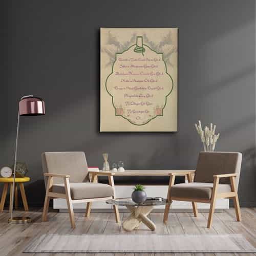 Mevlana'nın 7 Öğüdü Tablo