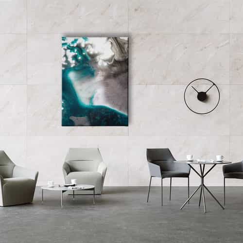 Yeşil Beyaz Canvas Tablo