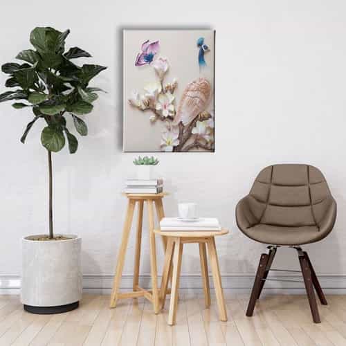 Tavus Kuşu Canvas Tablo