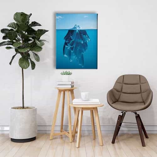 Buz Dağı Canvas Tablo