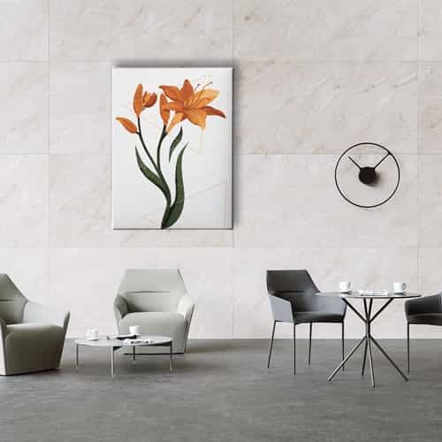Turuncu Çiçek Canvas Tablo