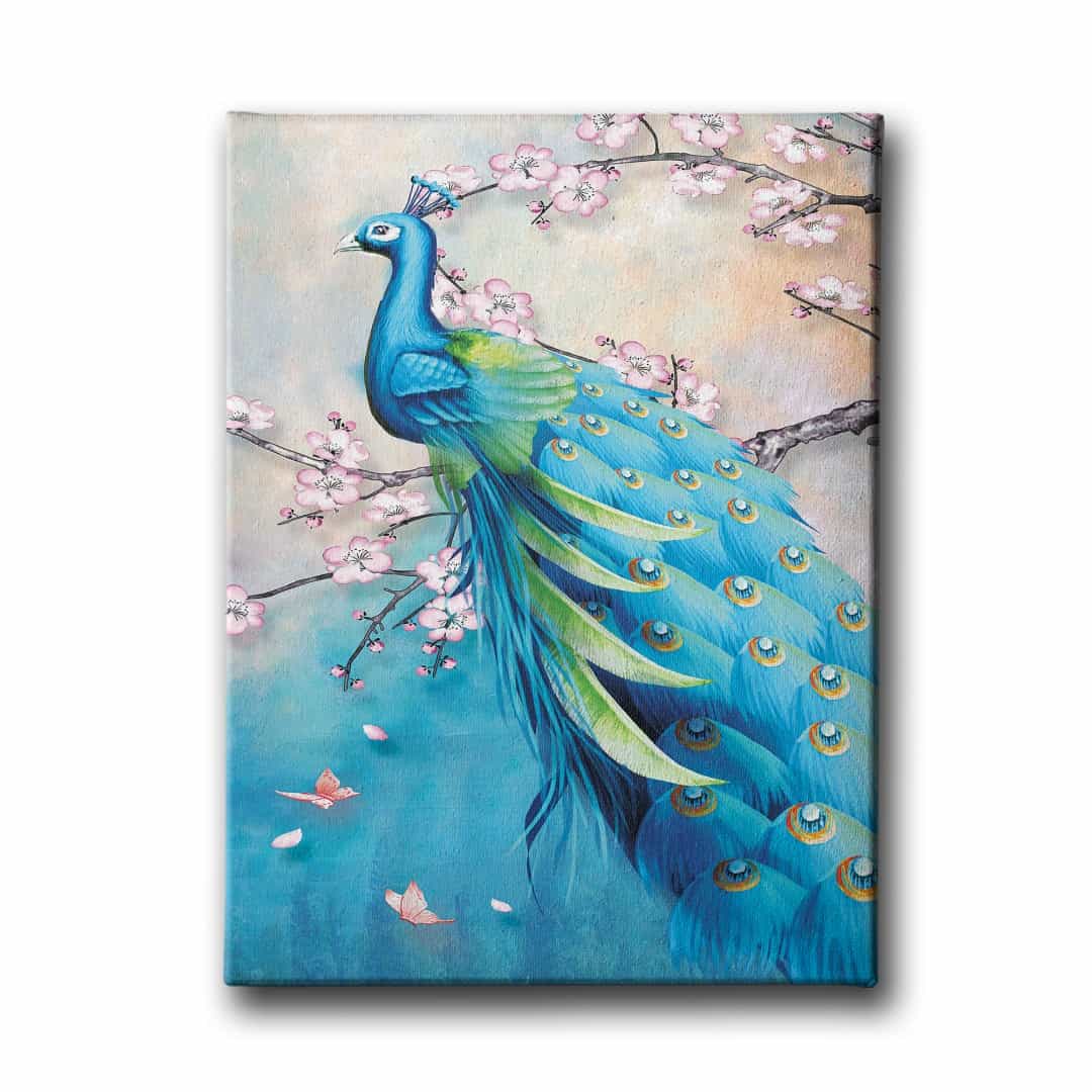 Tavus Kuşu Canvas Tablo
