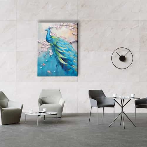 Tavus Kuşu Canvas Tablo