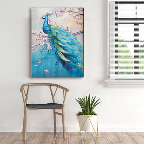 Tavus Kuşu Canvas Tablo