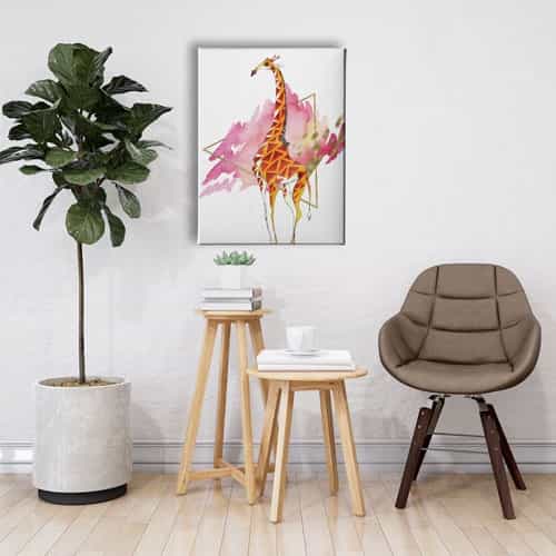 Zürafa Canvas Tablo
