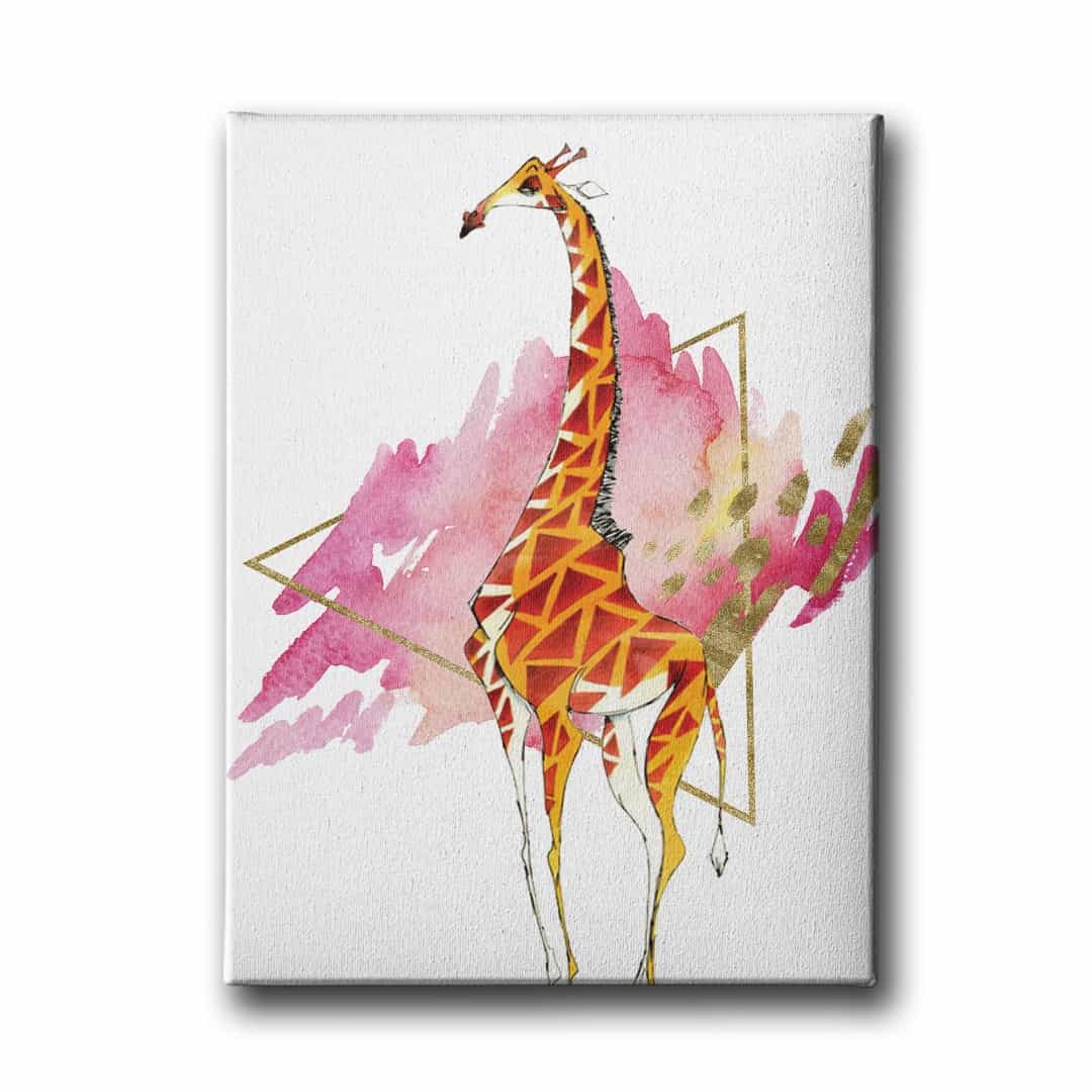 Zürafa Canvas Tablo