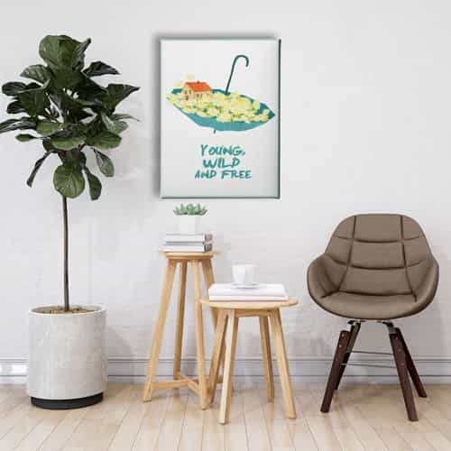Young Wild And Free Canvas Tablo