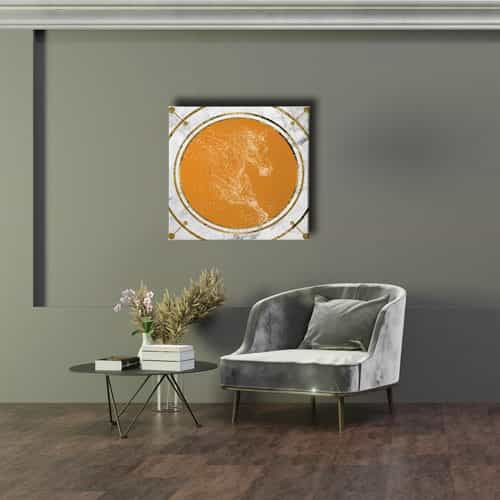 Yaldızlı Canvas Tablo