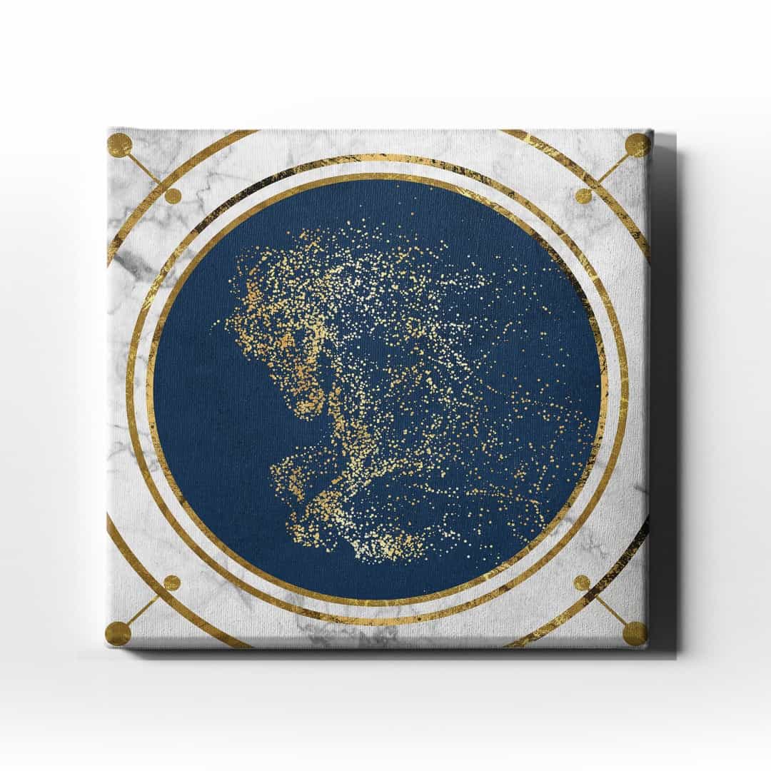 Yaldızlı Canvas Tablo