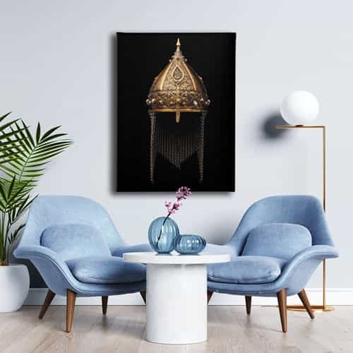 Miğfer Canvas Tablo