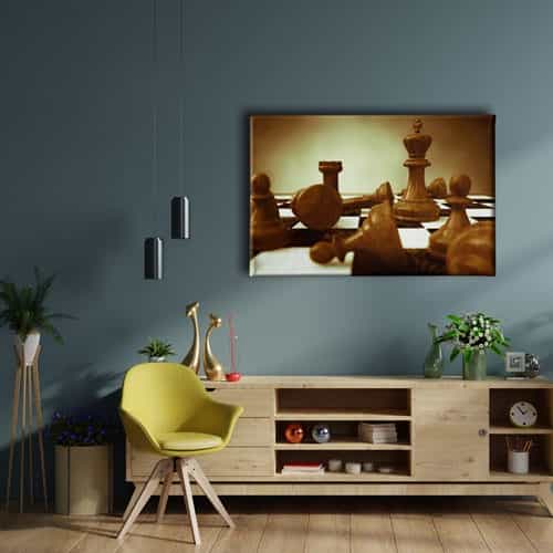Satranç  Canvas Tablo