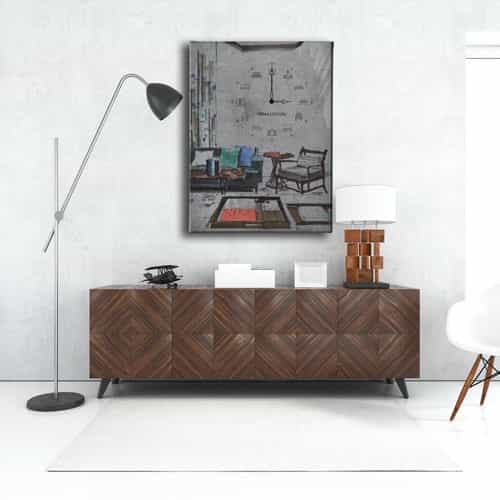 Modern  Saatli Tablo
