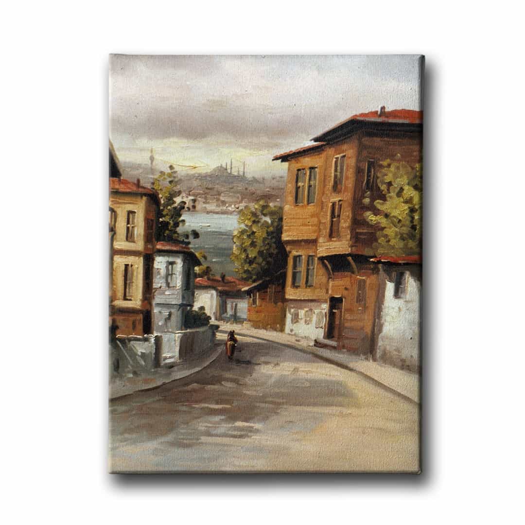 İstanbul Yağlı Boya Kanvas Tablo