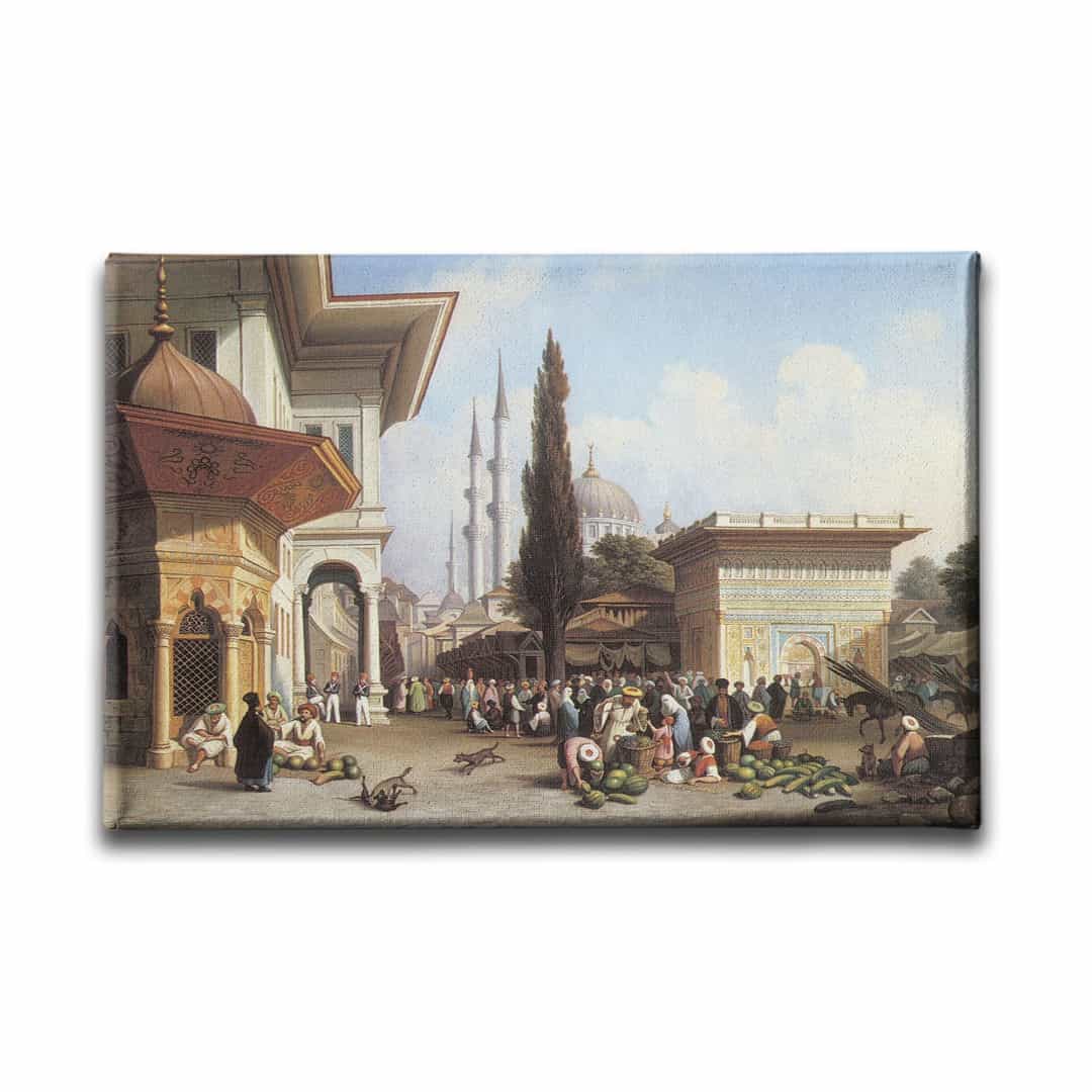 Osmanlı Pazarı  Kanvas Tablo
