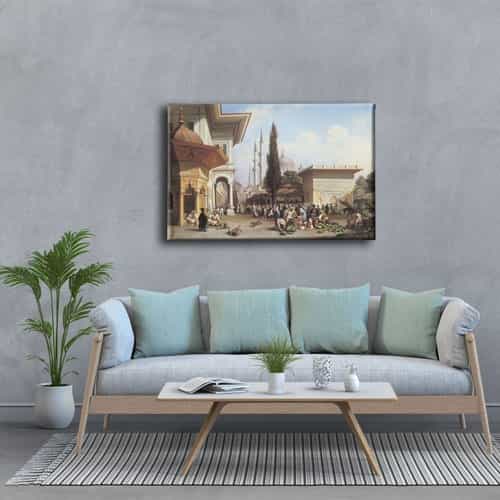 Osmanlı Pazarı  Kanvas Tablo